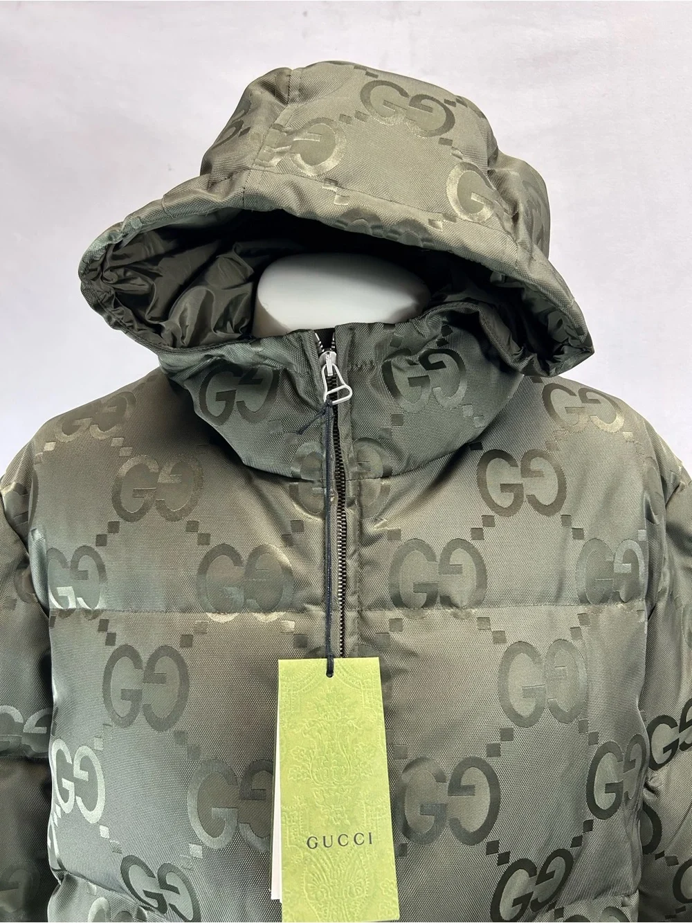 Gucci Jumbo GG canvas down jacket